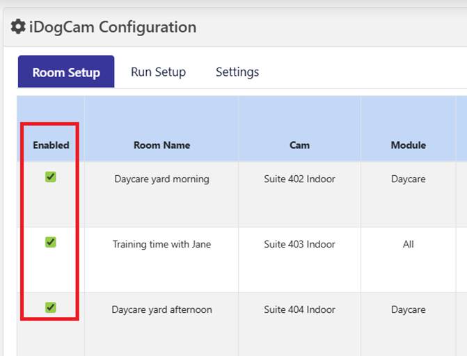 Disable Camera in Room Setup